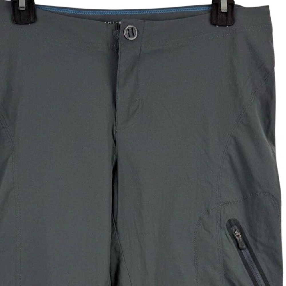 Columbia Capri Pants Women 6 Gray Omni-Shield Hiking Cargo Cropped Knickers